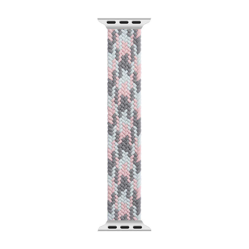 Watch Ultra 49mm Kordon Wiwu Braided Solo Loop Contrast Color Large Strap Kayış - 6 Watch Ultra 49mm Kordon Wiwu Braided Solo Loop Contrast Color Large Strap Kayış - 6